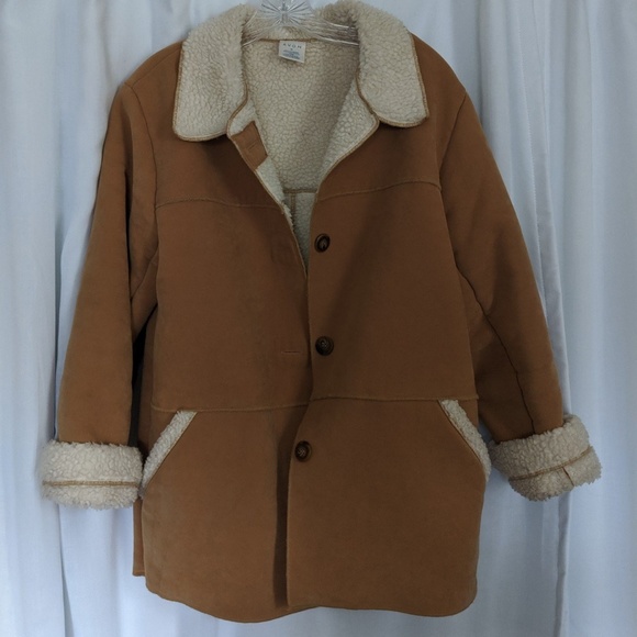 SOLD Vintage Avon Suede Shearling Sherpa Jacket - Picture 4 of 4